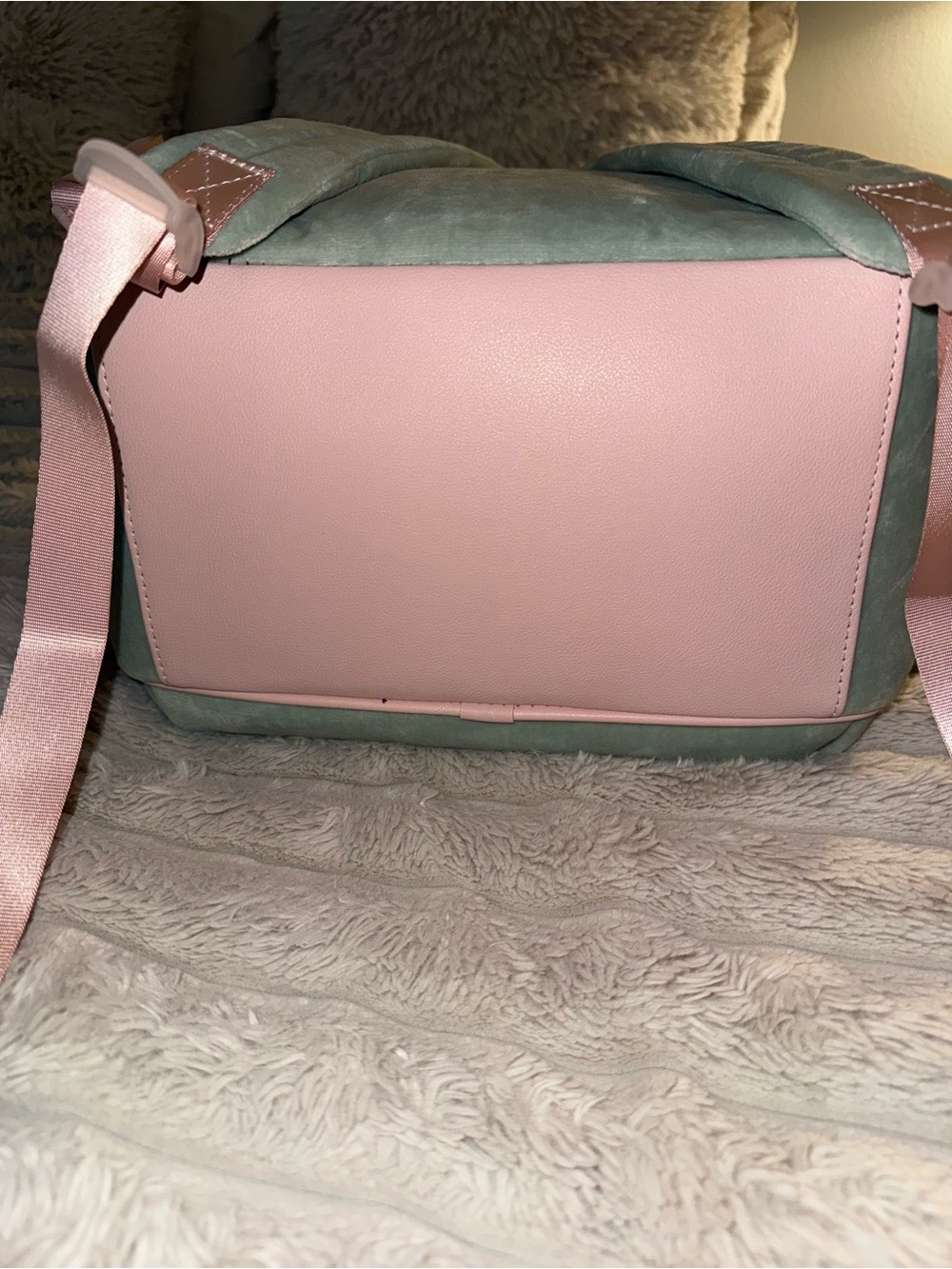 Juicy couture Velour Backpack with Mini Purse and Pom Charm - Picture 7 of 9